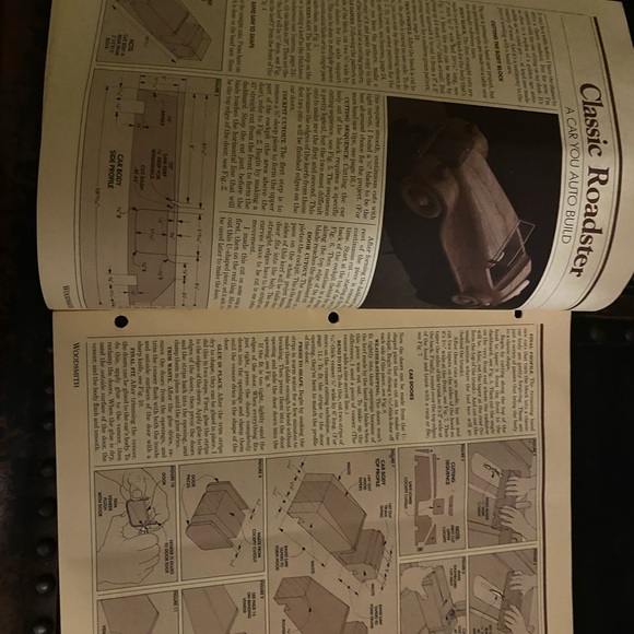 🎉5/$10🎉 Woodsmith magazine number 51 June 1987 classic roadster, landscape lid - Picture 4 of 9